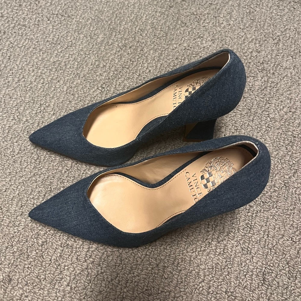 Vince Camuto Denim Heels